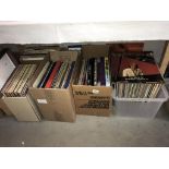 A large lot of vinyl records including Richard Clayderman etc