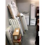 A large lot of new in boxes MFI flat packs, sold as they are; 2 x 500 4 drawer set soft close,