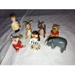 7 Beswick Walt Disney Winnie The Pooh characters ****Condition report**** All pieces