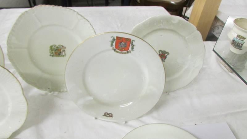 Twelve W H Goss crested tea plates. - Image 2 of 5