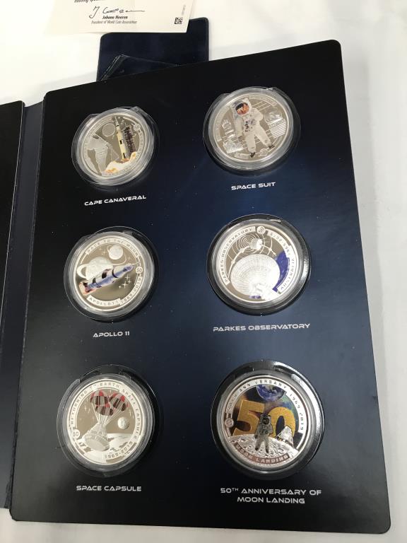 A collection of 12 Half Dollar coins of the 50th anniversary of The Moon landing - Image 3 of 5