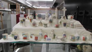 Forty pieces of Carlton crested china, various crests,