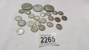 Approximately 72 grams of pre 1947 silver coins.