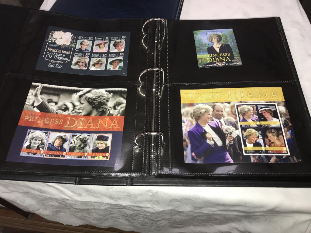 The Princess Diana international stamp collection 20th anniversary memorial edition and an album - Image 4 of 7