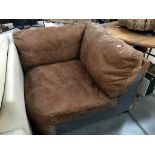 A corner leather chair/sofa