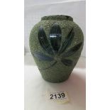A Forester & Sons Arbor-florescent green vase (unmarked) 16 cm.