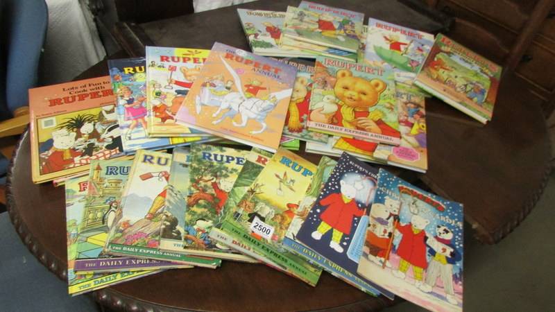 A large quantity of Rupert books.