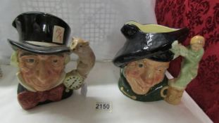 Two Royal Doulton character jugs - Mad Hatter and Tam O' Shanter.