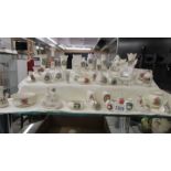 Forty pieces of Willow Art crested china, various crests,