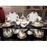 A Royal Albert Old Country Rose tea set Approx 58 pieces