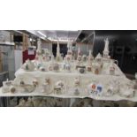 Fifty pieces of assorted crested china, various crests,