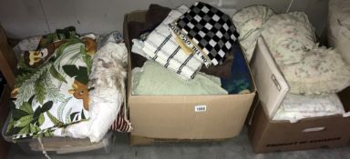 A large lot of used towels,