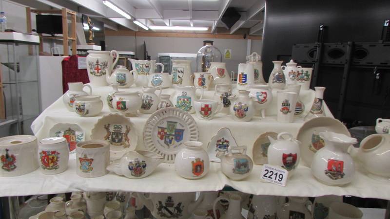 Forty pieces of assorted crested china.