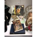A selection of books on birds etc