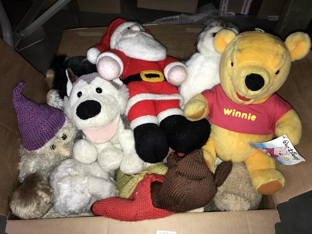 A quantity of soft toys including Winnie The Pooh and knitted toys - Image 2 of 2