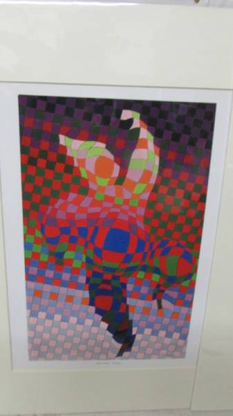 Victor Vasarely (1906-1997) Collection of 3 x prints, Harlequin, Oet-Oet, and Lzzo-MC, - Image 3 of 4