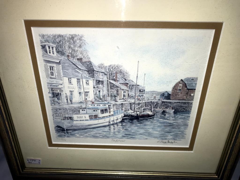 4 limited edition prints of Cornish scenes including Padstow, - Image 4 of 10