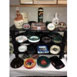 A large lot of breweriana pub ashtrays,