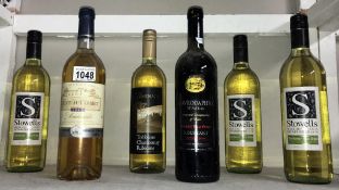 6 bottles of white and red wine