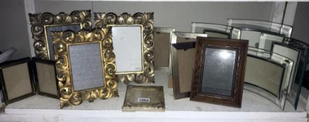 A good lot of various photograph frames