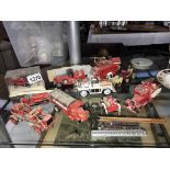 A quantity of unboxed Matchbox models of Yesteryear fire engines,