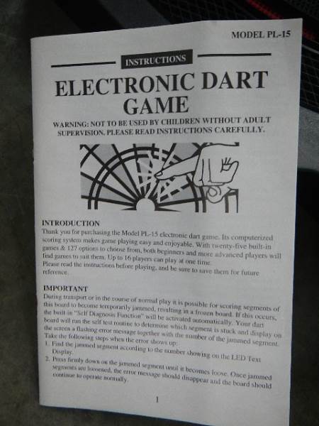 A digital electronic dart board complete with darts and instructions and a 9 volt DC adaptor. - Image 6 of 6