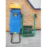 A Royal Einhell garden shredder and a garden tidy.