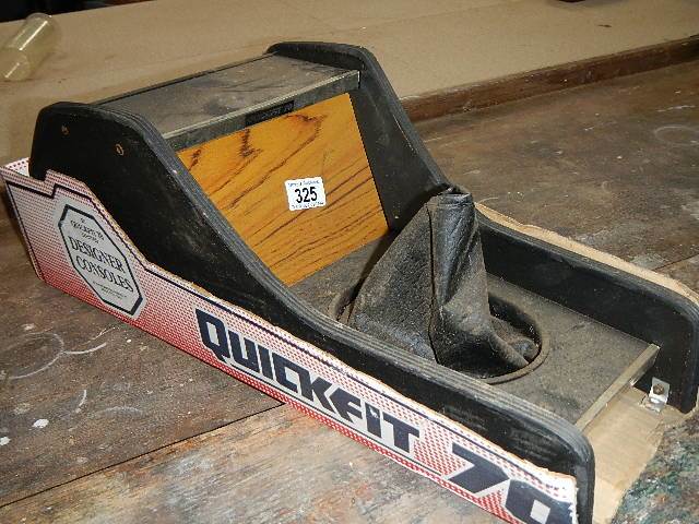 A "Quickfit 70" car centre console, circa 1970's.