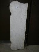 A marble wash stand top (ideal feature shelf) 108 x 32 cm, 2.5 cm thick.