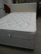 A good clean double divan with mattress and headboard.