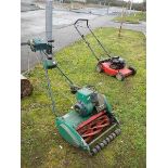 2 petrol mowers - Qualcast Suffolk Punch 43S and a Sovereign with Briggs/Stratton 450 series 148cc