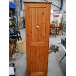 A single door pine wardrobe. ****Condition report**** In good order Height 183cm.