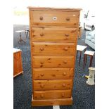 A good quality 7 drawer pine chest.