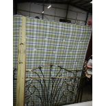 A good clean metal framed king size (5ft) bed with matching head and foot boards.