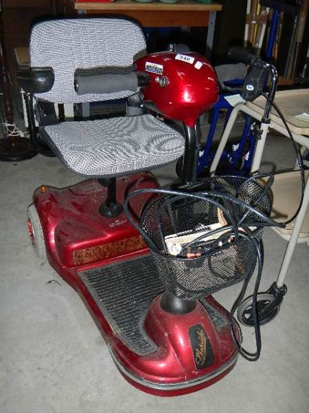 A Shop Rider mobility scooter.