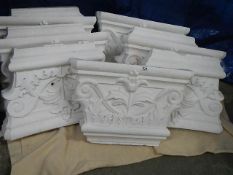 10 plaster interior column tops ideal for feature shelf mounts etc.