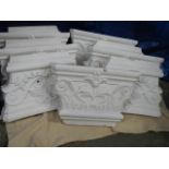 10 plaster interior column tops ideal for feature shelf mounts etc.