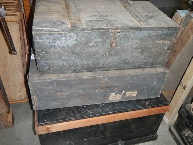 3 old wooden tools boxes and some tools. - Image 7 of 7