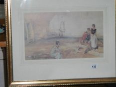 A framed and glazed Russell Flint print.