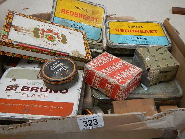 A good selection of vintage tobacco tins mostly containing screws/bolts etc including new. - Image 2 of 3