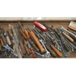 A good selection of engineering tools including files, spanners, Britool, Gordon, Bedford etc.
