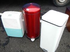 2 pedal bins and a working dehumidifier.