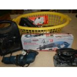 A good lot of power tools including 2 sanders, 'Dremil' style 1/100L, Clarke reciprocating saw 20v.