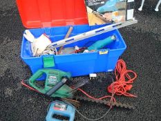 A good lot of tools and tool box.