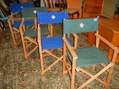 4 matching director's chairs.