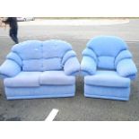 A good clean zip cover 2 seater sofa and chair.