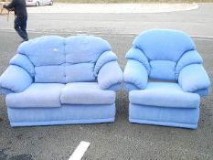 A good clean zip cover 2 seater sofa and chair.