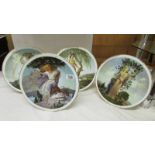 A set of four 'Seasons of the Year' plates by Fenton.