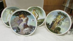 A set of four 'Seasons of the Year' plates by Fenton.