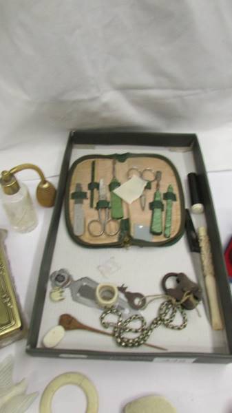 A mixed lot of collectables including babies rattle, trinket box, watches etc. - Image 2 of 3